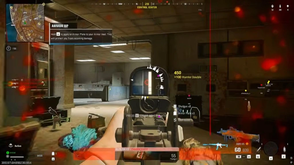 Warzone Cheats forum guide — view direction lines gameplay screenshot